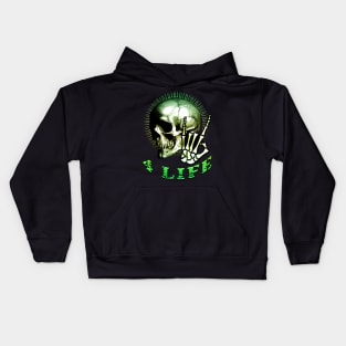 Metal 4 Life Green Kids Hoodie